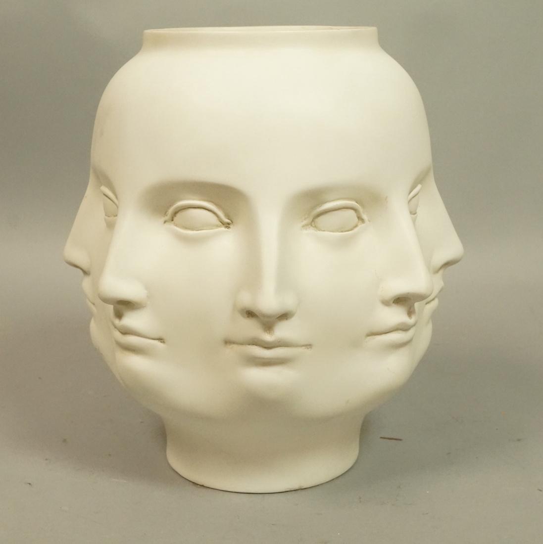 Piero Fornasetti style Multi Face Off White Vase. (1 of 5)