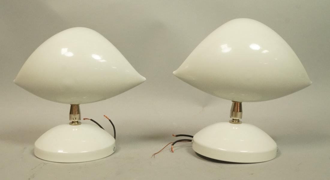 Pr DAVID WEEKS STUDIO Metal Shell Wall Sconces. M (1 of 7)