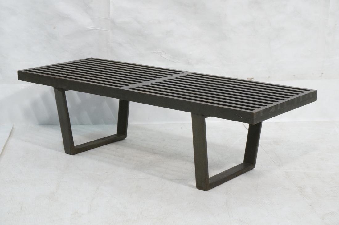 GEORGE NELSON  Wood Slat Bench Coffee Table. Smal (1 of 7)