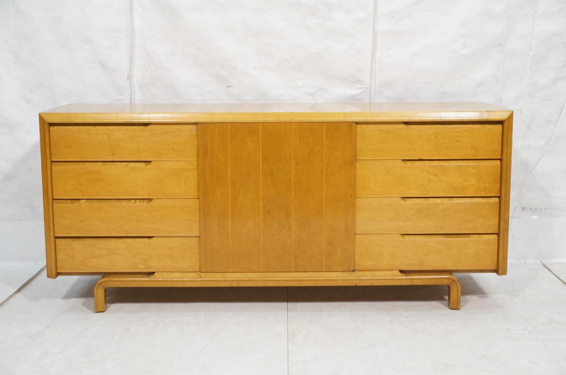 EDMUND SPENCE Blond Wood Low Dresser Credenza. Ra (1 of 6)