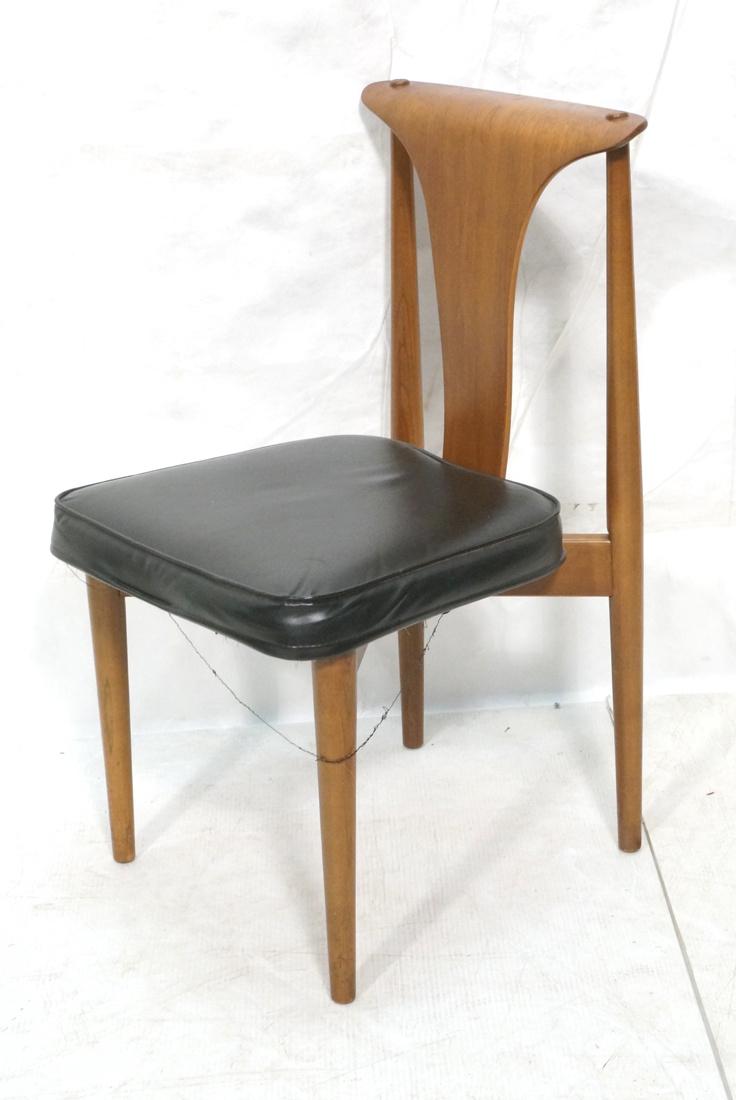 American Modern Walnut Side Chair. Stylish "T" Ba (1 of 7)