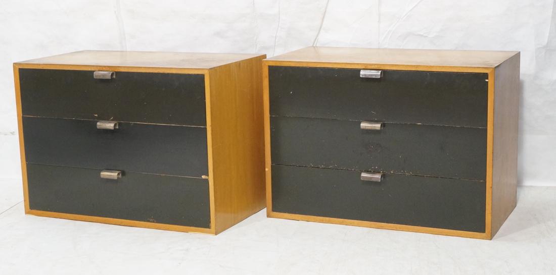 Pr HERMAN MILLER Walnut Modern Bachelor's Chests. (1 of 6)