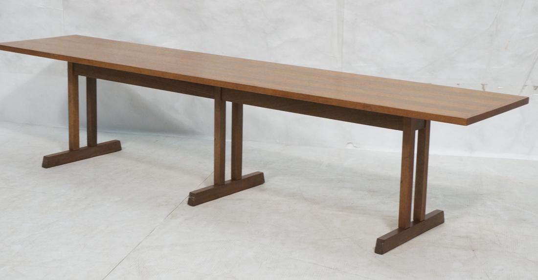 Craftsman style Long Bench Seat . Long Coffee Tab (1 of 9)