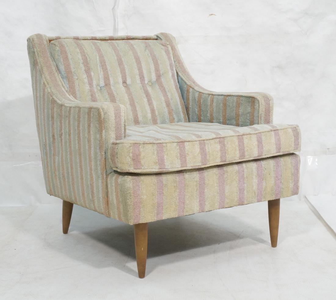 Mid Century Lounge Chair. Tapered wood legs & Tri (1 of 6)