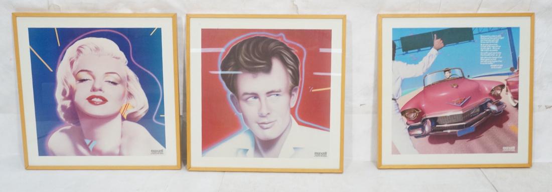 Set of 3 MAXELL Tapes Advertising Posters. Aretha (1 of 7)