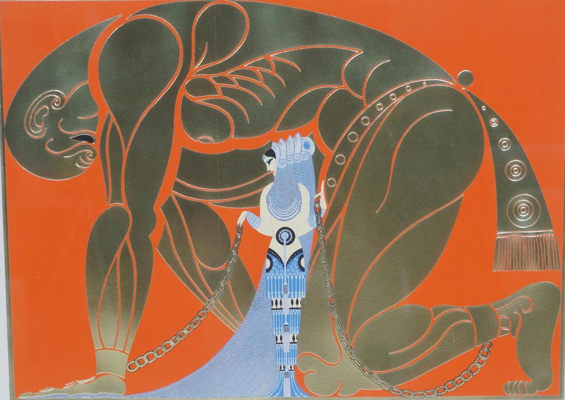 Signed ERTE "Samson & Delilah" Egyptian Print Ser (1 of 9)