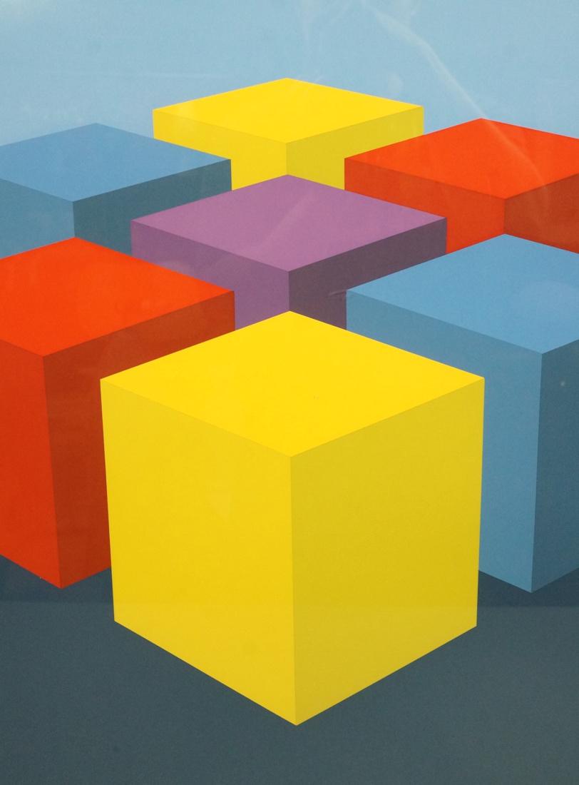 MARKO SPELATIN "Cube Group" Op Art Graphic Silksc (1 of 5)