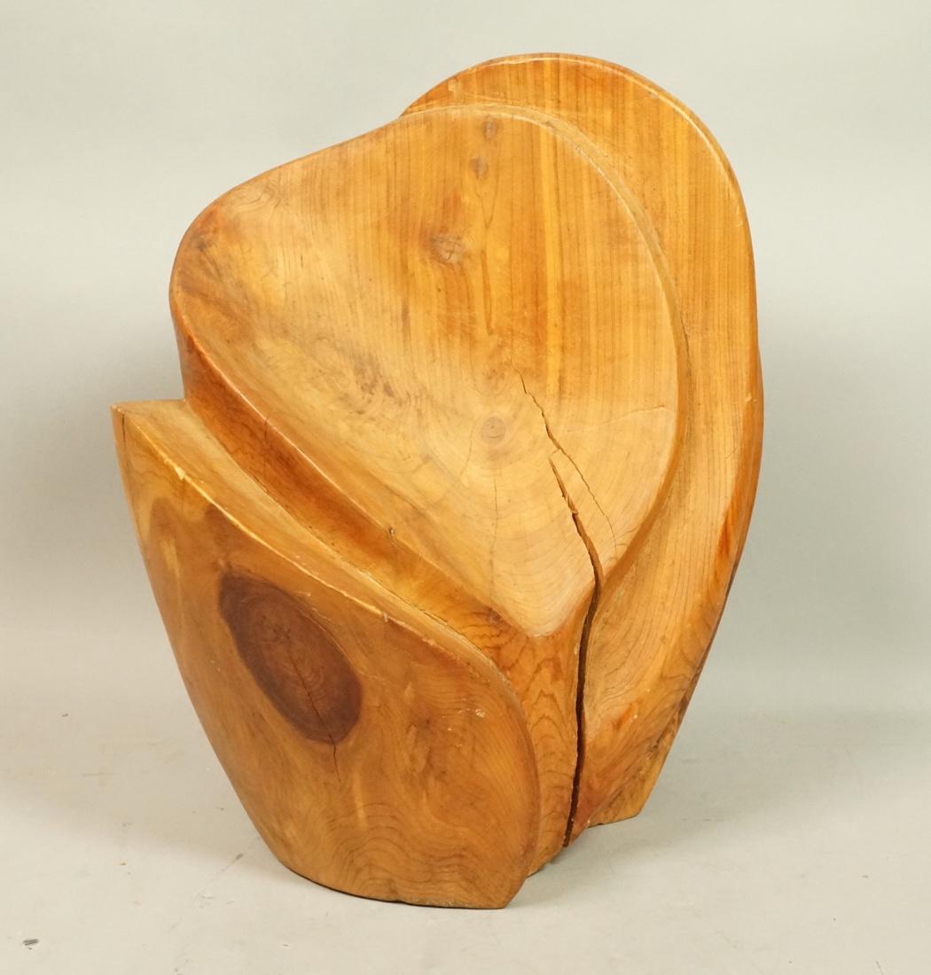 Large Carved Wood Modernist Abstract Sculpture. S (1 of 9)