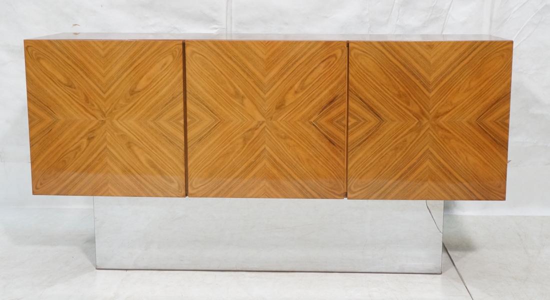 Three Door Modernist Milo Baughman style Credenza (1 of 7)
