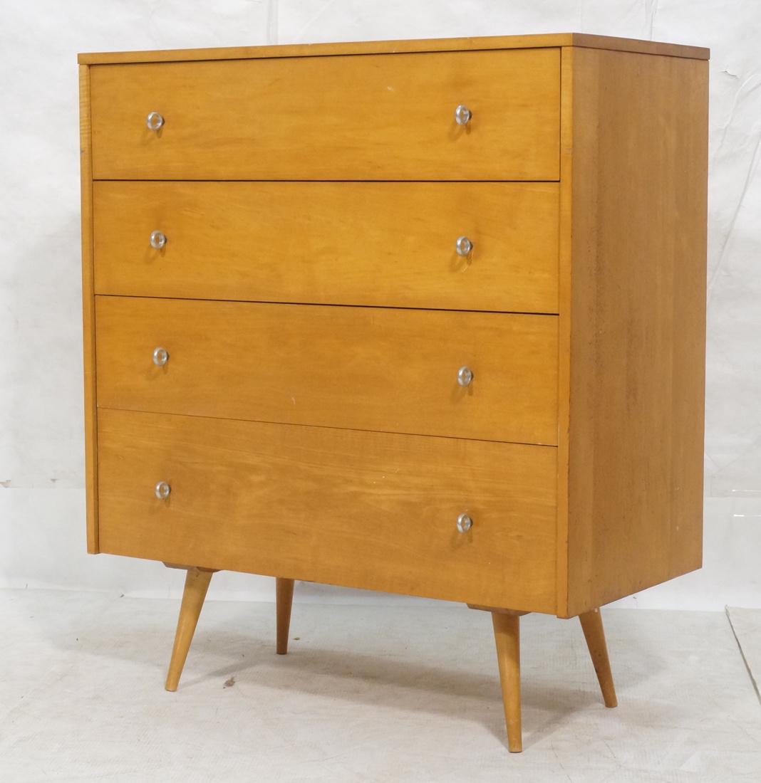 PAUL McCOBB Four Drawer Dresser Chest. Maple Cabi (1 of 8)