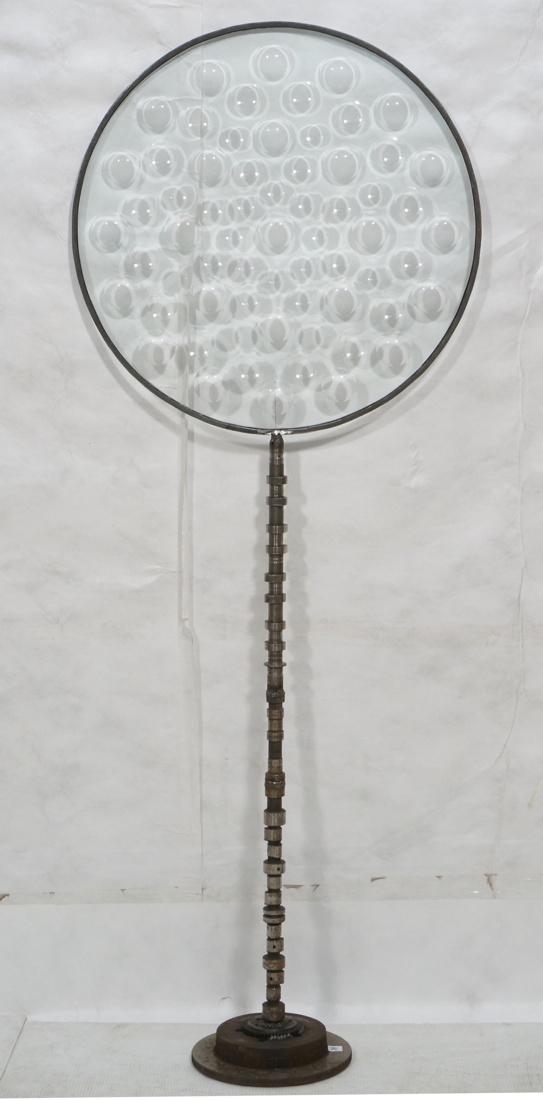 Industrial Floor Sculpture. Large Round Magiscope (1 of 7)