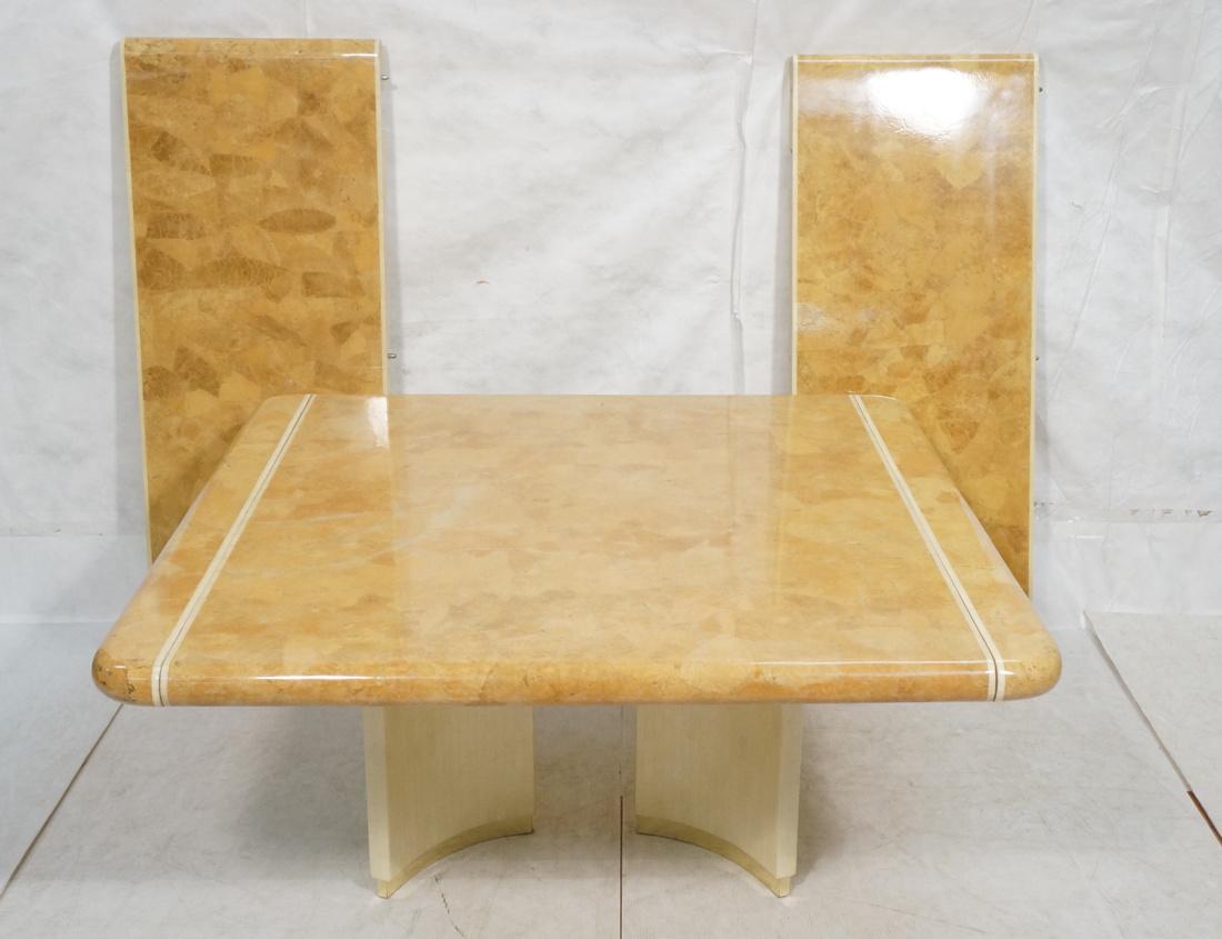 Large Decorator Karl Springer Style Dining Table. (1 of 10)