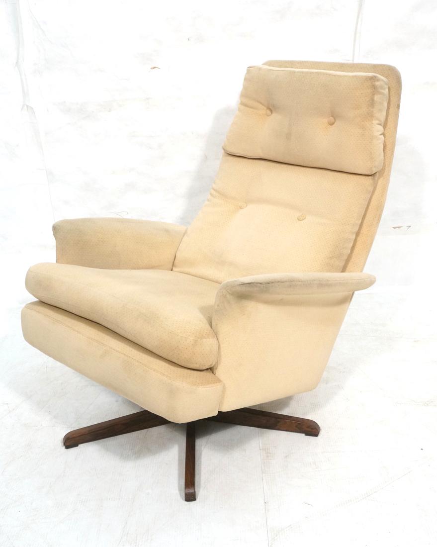 Swivel Reclining Tall Back Modern Lounge Chair. B (1 of 10)