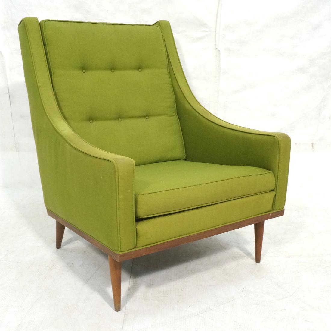 MILO BAUGHMAN Modernist Lounge Chair. Sloped arm (1 of 9)