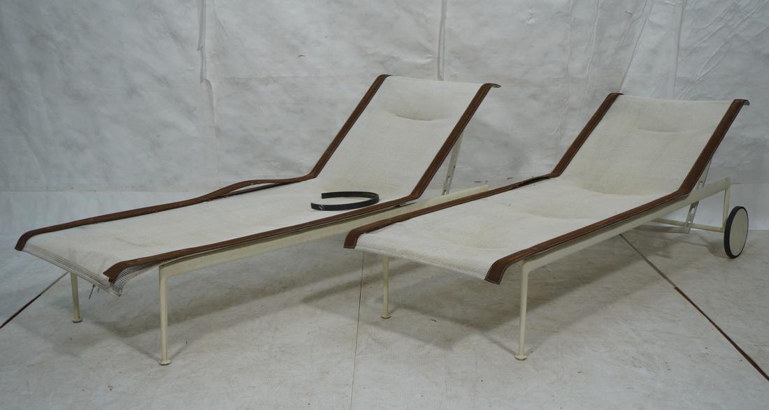 Pr RICHARD SCHULTZ Rolling Chaise Lounge Chairs. (1 of 9)