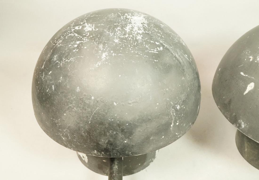 Pr LOUIS POULSEN Outdoor Metal Mushroom Lights. W (1 of 7)