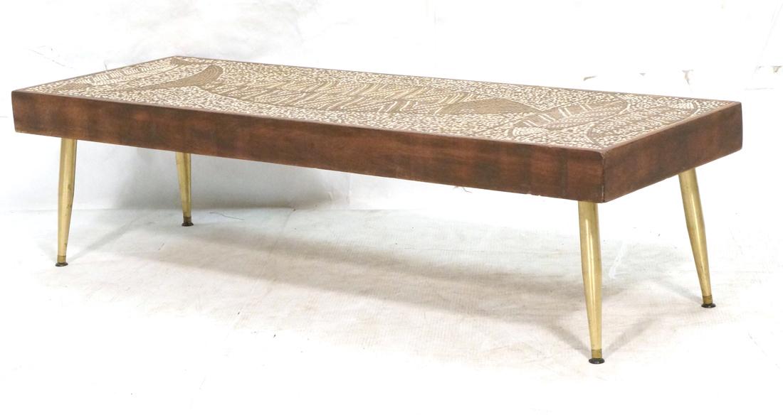 Mid Century Fish Tile Top Coffee Table. Modernist (1 of 7)