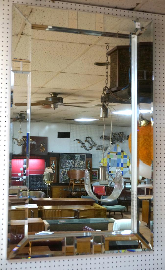 Large Decorator Wall Mirror. Pieced Beveled Mirro (1 of 6)