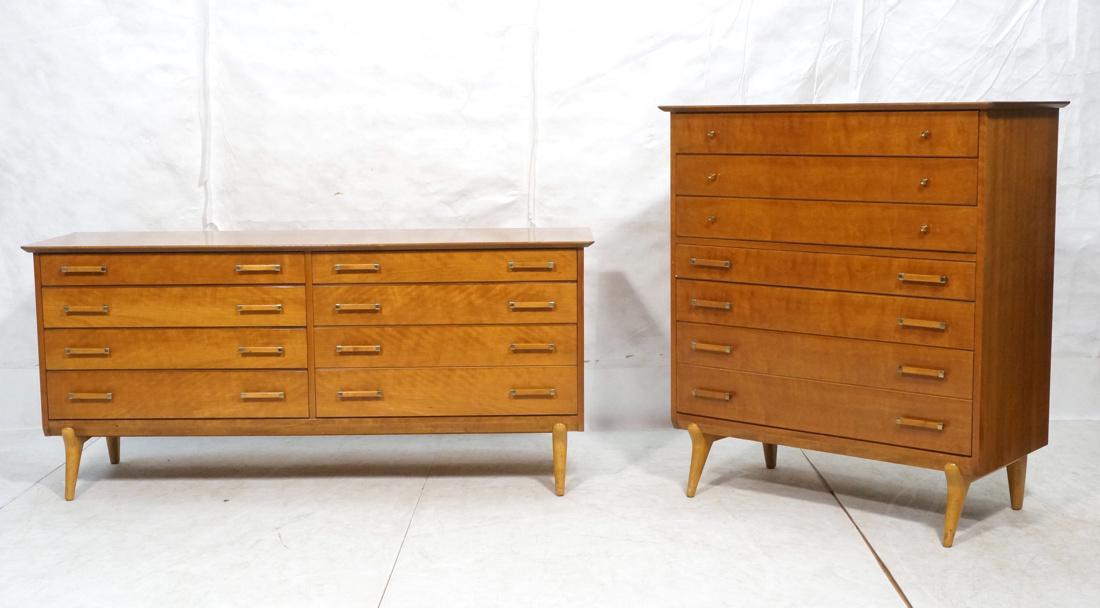 2pc Renzo RENZO RUTILI Dressers  Chests. 7 Drawer (1 of 8)