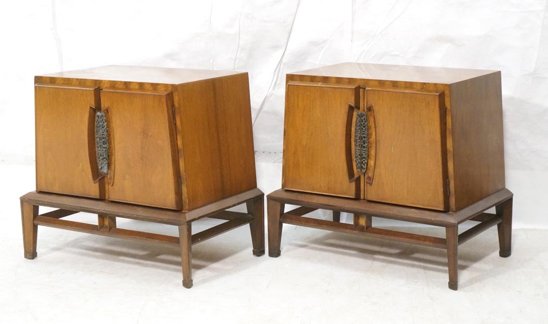 Pr HELEN HOBEY BAKER Night Stands. Decorative met (1 of 7)