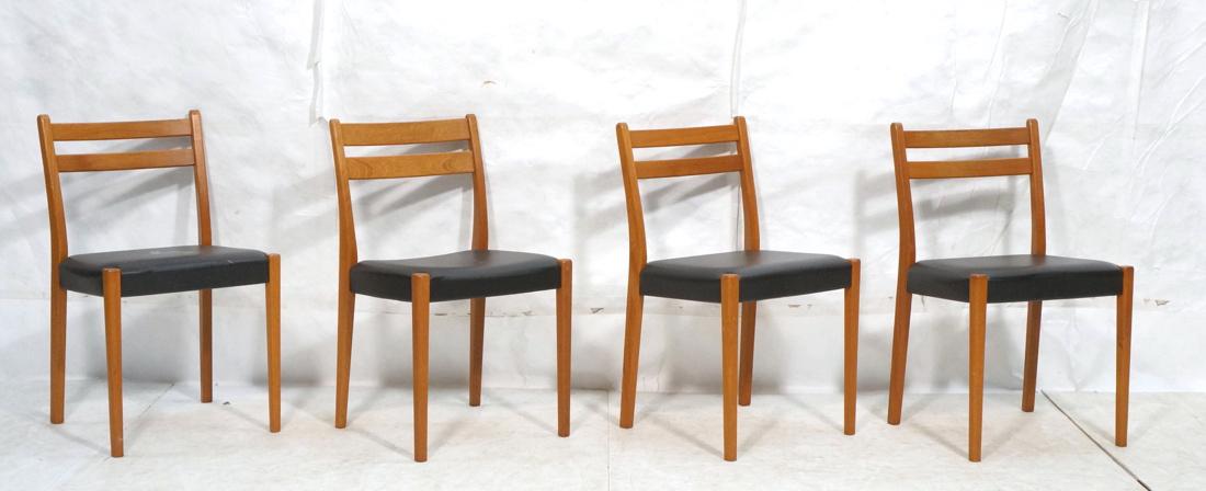 Set 4 SVEYARD Swedish Modern Teak Dining Chairs. (1 of 7)