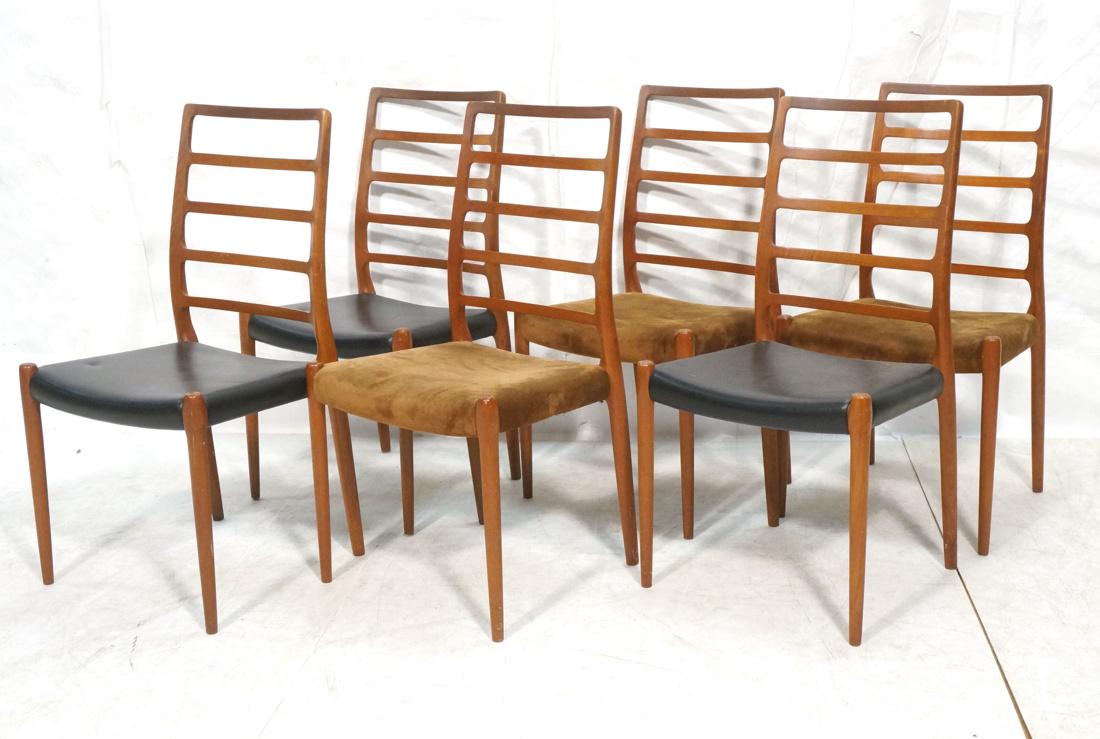 Set 6 Teak Danish Modern Dining Chairs. Stylish t (1 of 9)