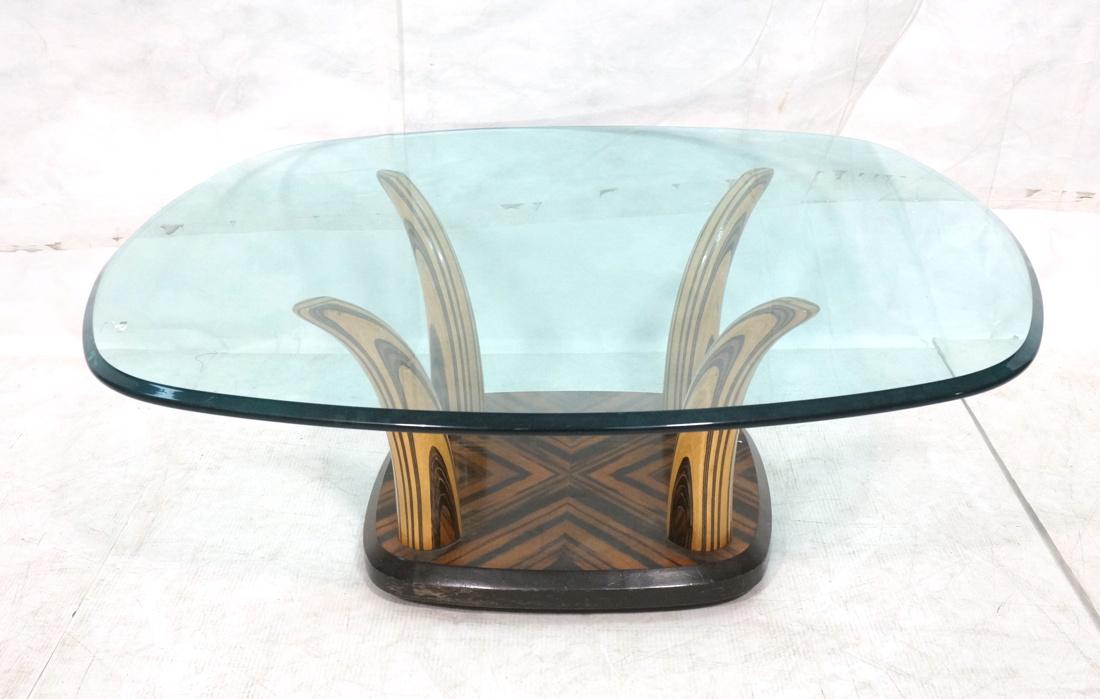 Henredon Laminated Wood Coffee Cocktail Table. Fo (1 of 6)