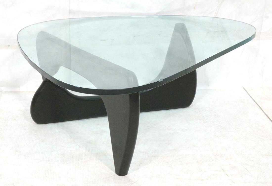 ISAMU NOGUCHI  Triangle Glass Top Table. Hinged e (1 of 8)