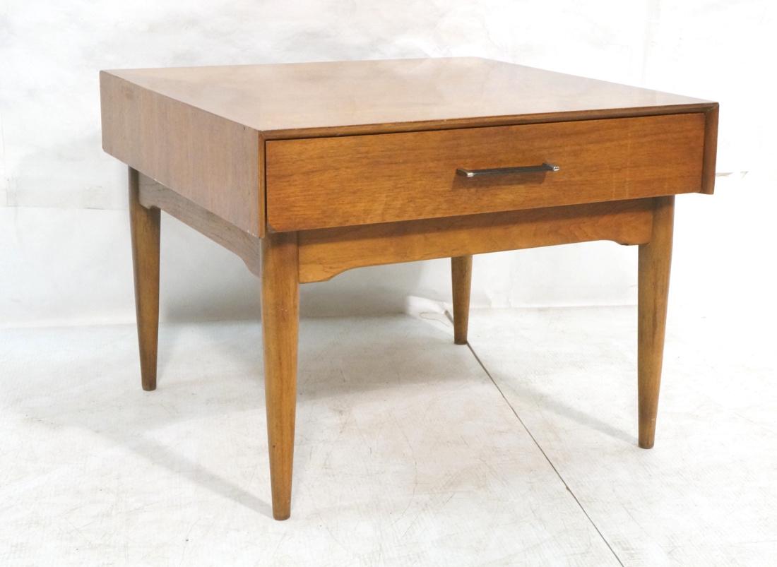 Walnut American Modern RAMSEUR One Drawer Table. (1 of 6)