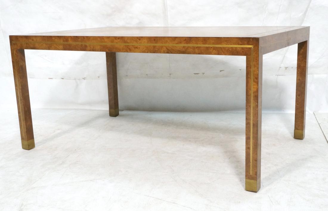 MASTERCRAFT Burl Wood Coffee Cocktail Table. Thic (1 of 8)