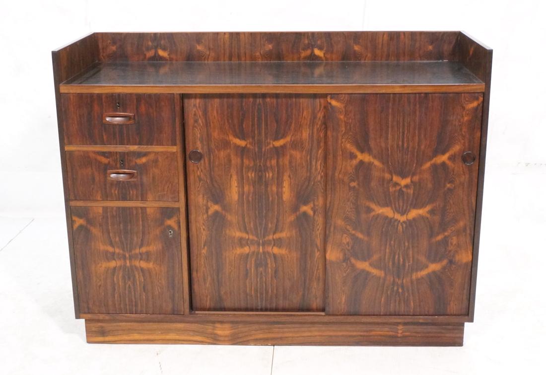 Danish Modern Rosewood Bar Cabinet.  Doors and Dr (1 of 6)