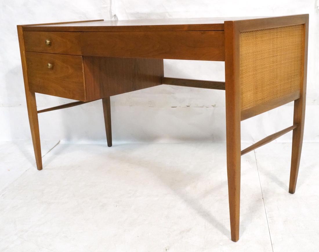 KENT COFFEY Small Desk. Three Drawers. Woven side (1 of 9)