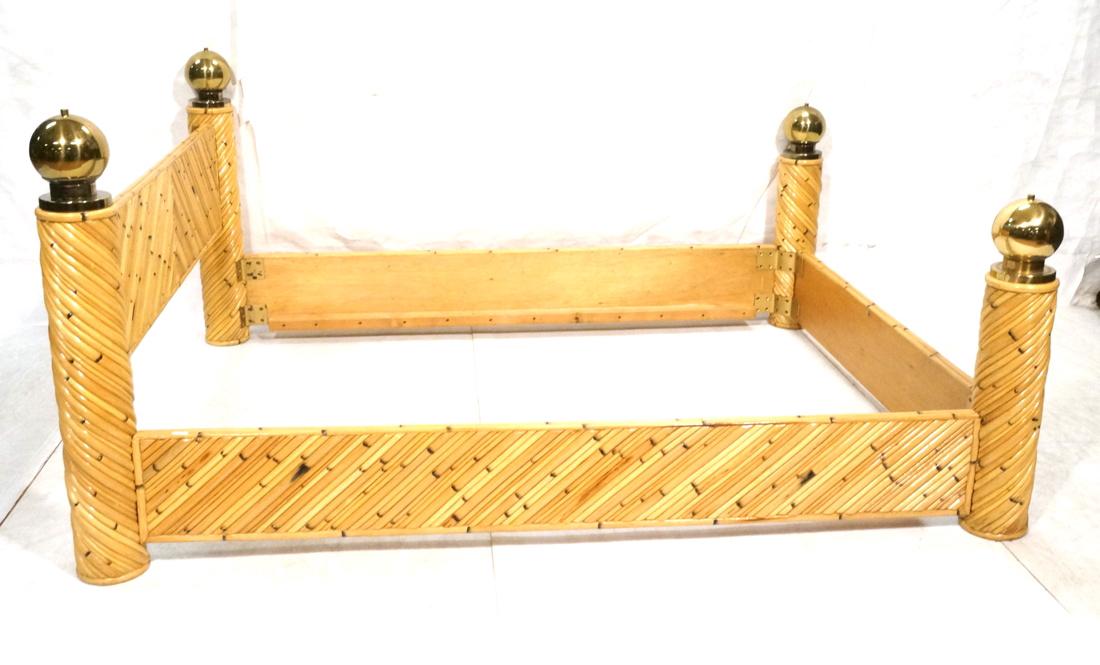 Large Contemporary Cannon Ball QUEEN Bed. Head & (1 of 10)