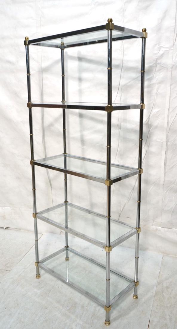 Regency style Chrome & Glass Etagere Display Unit (1 of 10)
