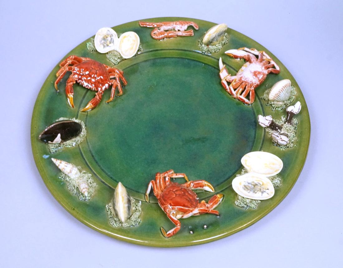 PALISSY Portugal Majolica Seafood Charger. Large (1 of 8)