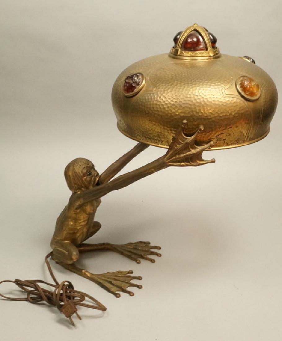 Austrian Bronze Figural Table Lamp with Austrian Bronze Figural Table Lamp with