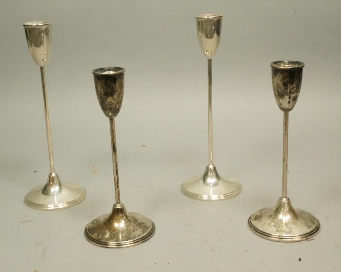 2pr Empire Sterling Candle Sticks. Clean modernis (1 of 6)