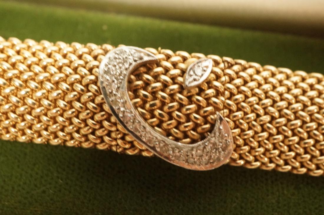 14K Gold and Diamond Bracelet Watch.  Lady West (1 of 6)