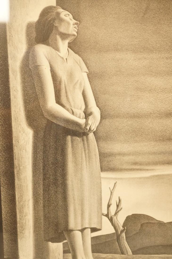 ROCKWELL KENT Pencil Signed Lithograph. Somber wo (1 of 5)