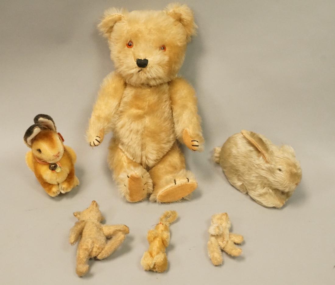 Lot of 6 Plush Vintage Animals Toys. Some STIEFF. (1 of 10)