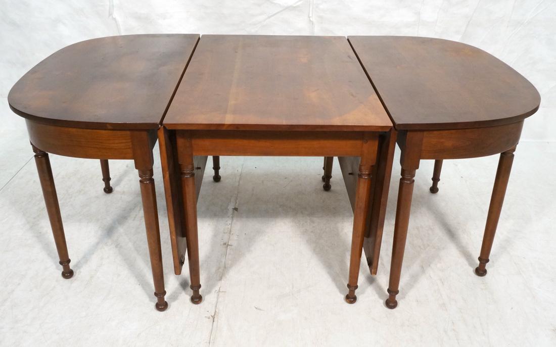 3pt STICKLEY Cherry Tables. Pair of demi lune hal (1 of 10)