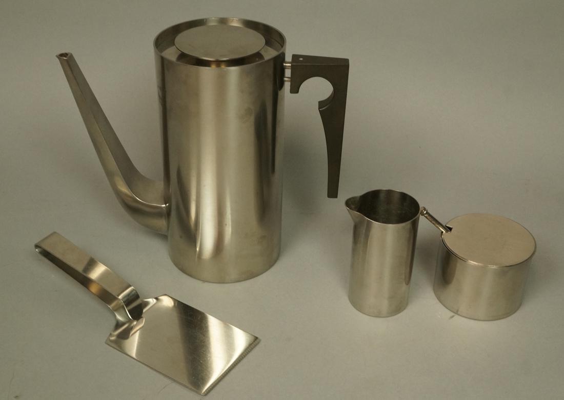 4pc STELTON Stainless Tableware. ARNE JACOBSEN. C (1 of 6)