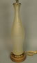 Trapped Air Murano Italian Glass Table Lamp. Gilt