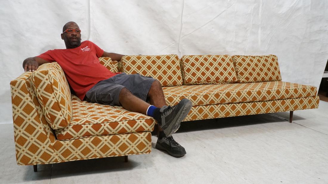 2prt PROBBER Style Mid Century Sectional Sofa Cou (1 of 7)