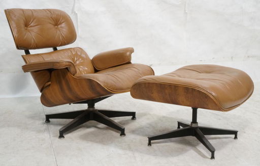 Rosewood Brown Leather Charles Eames Lounge Chair Rosewood Brown Leather Charles Eames Lounge Chair