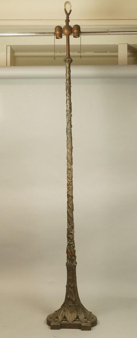 ARMOR BRONZE Art Nouveau Style Floor Lamp. Natura (1 of 7)