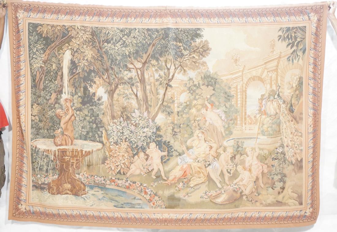 Large Vintage Continental Tapestry. Winged cherub (1 of 5)