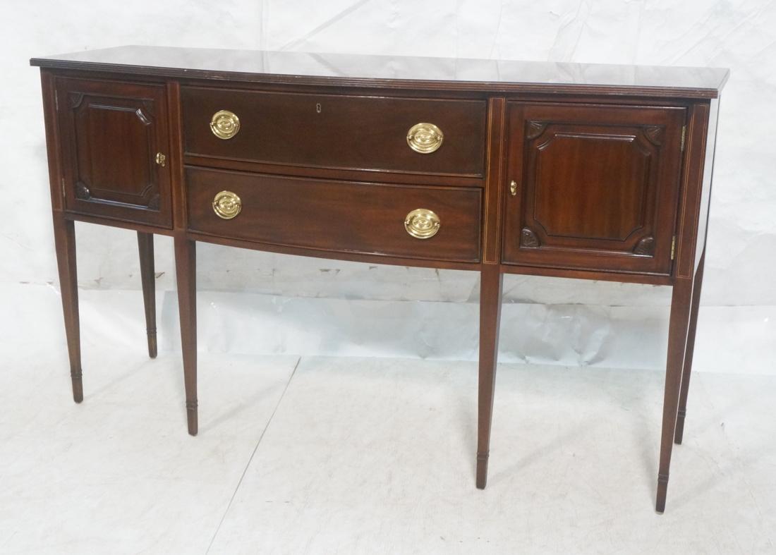 HARDEN Mahogany Sheraton Style Sideboard. Banded (1 of 7)