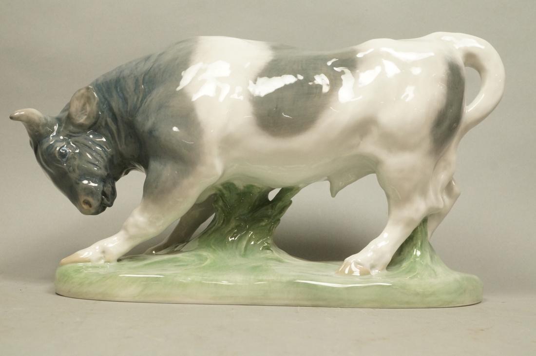 ROYAL COPENHAGEN  Large Figural Porcelain Bull Sc (1 of 4)