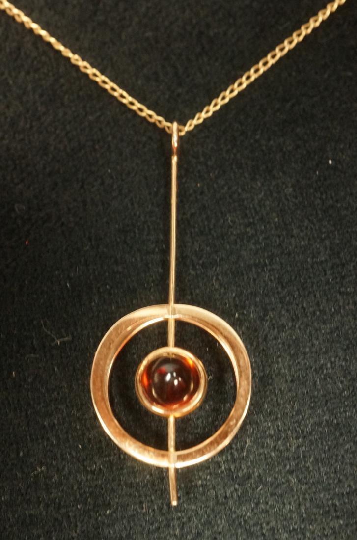 KUPITTAAN KULTA 14K Gold Modernist Studio Pendant (1 of 7)